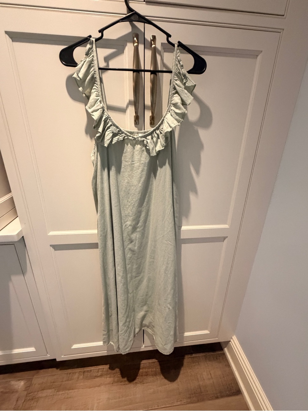 Women's Ruffled Sleep Dress - Light Sage